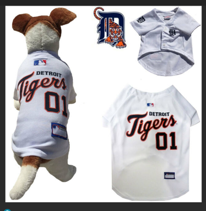 Detroit Tigers Custom Stitched Dog Jersey(Pls check description for details)